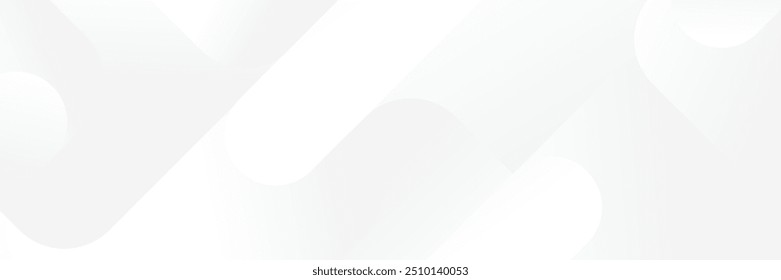 Abstract white Geometric banner design background.