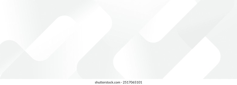 Abstract white Geometric banner design background.