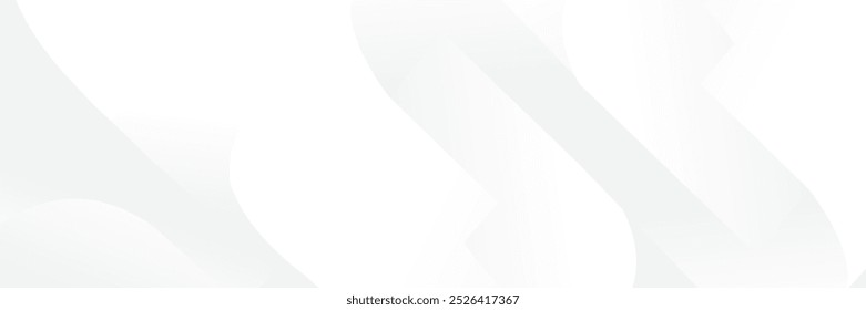 Abstract white Geometric banner design background.