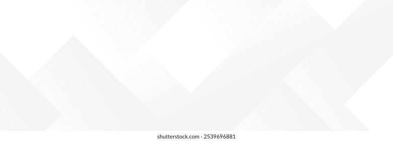 Abstract white Geometric banner design background.