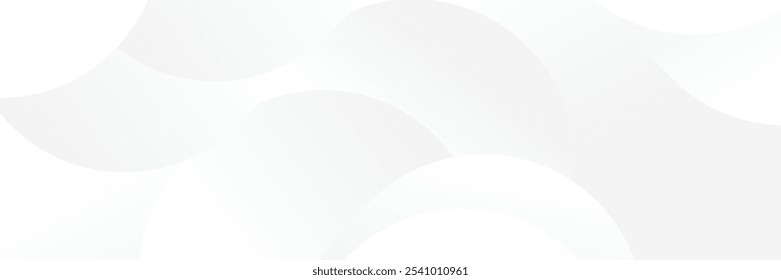 Abstract white Geometric banner design background.