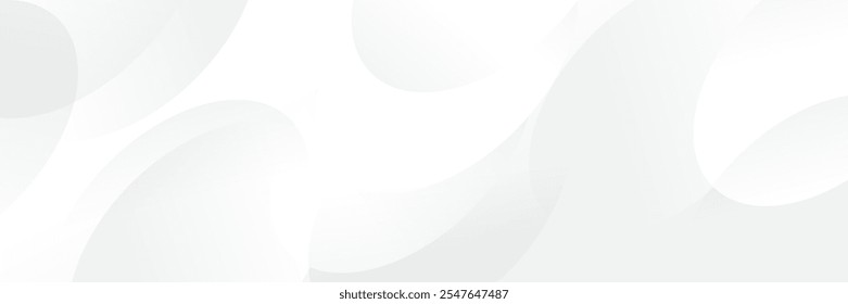 Abstract white Geometric banner design background.