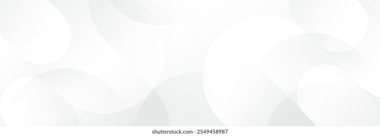 Abstrakter weißer geometrischer Banner-Designhintergrund.