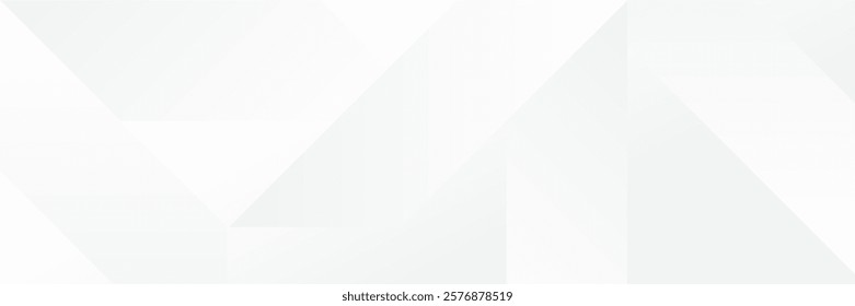 Abstract white Geometric banner design background.