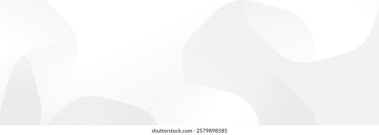 Abstract white Geometric banner design background.