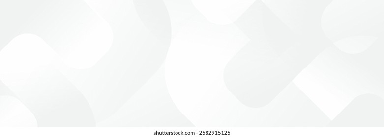 Abstract white Geometric banner design background.