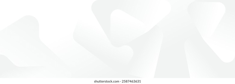 Abstract white Geometric banner design background.