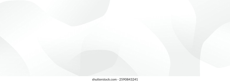 Abstract white Geometric banner design background.