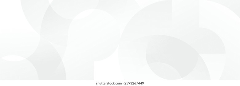 Abstract white Geometric banner design background.