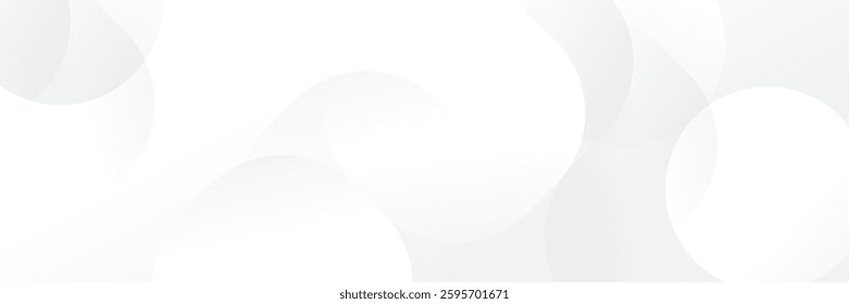 Abstract white Geometric banner design background.