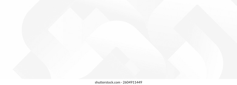 Abstract white Geometric banner design background.