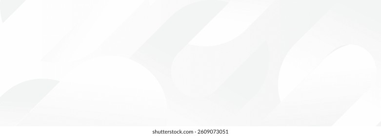 Abstract white Geometric banner design background.