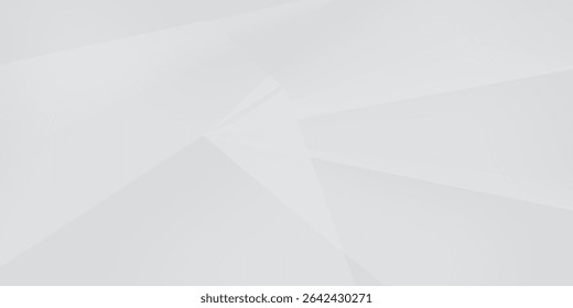 Plano de fundo de design de banner geométrico branco abstrato.