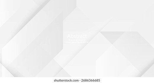 Fondo de diseño de Anuncio geométrico blanco Abstractas. Composición de Formas dinámicas