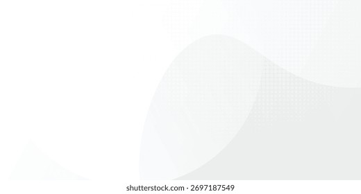 Plano de fundo de design de banner geométrico branco abstrato.