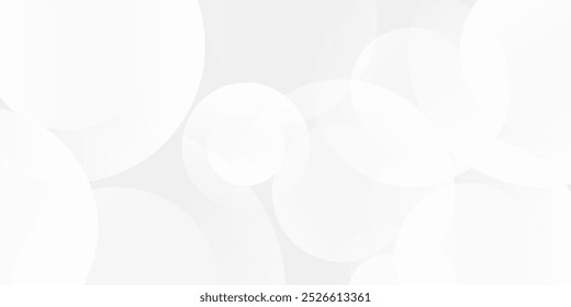 Abstract white geometric composition in minimalist design background simple art