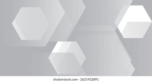 Ilustración vectorial geométrica blanca Abstractas del fondo del hexágono EPS10