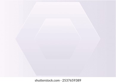 Abstract white geometric hexagon with futuristic technology digital hi-tech concept background. Vector illustration
