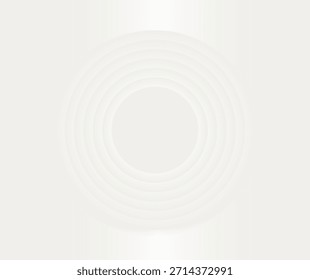 Resumo Linhas geométricas brancas no fundo do dançarino de nuvem. Círculos de gradiente cinza modernos com espaço de cópia. Futurista, tecnologia, cor da moda 2026 capa de ano, cartaz, banner.