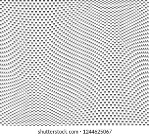 Abstract white geometric pattern with squares. Design element for texture background, posters, cards, wallpapers, backdrops, panels - Vector illustration