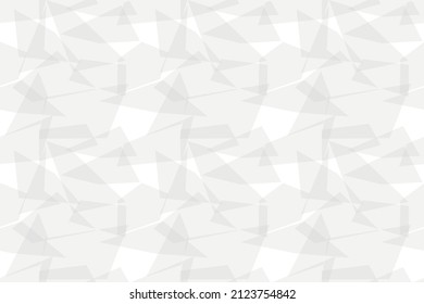 Abstract white geometric seamless pattern. Vector background abstract polygon triangle. Vector Illustration