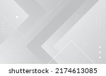 Abstract white geometric shape futuristic background. Eps10 vector
