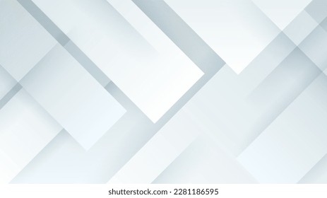 Abstract white geometric shape with futuristic concept background