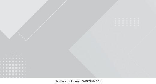 Abstract white geometric shape futuristic background. Eps10 vector