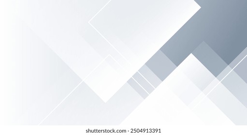 Abstract white geometric shape futuristic background. Eps10 vector
