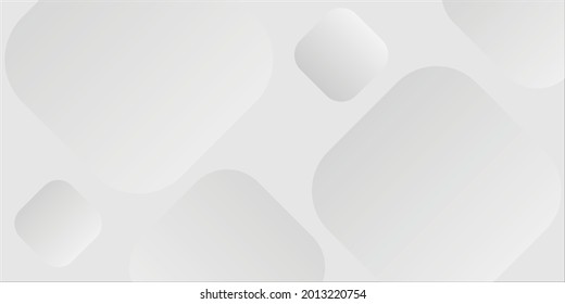 Abstract white geometric shapes background vector