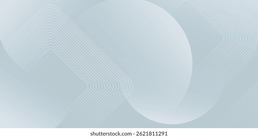 Fundo abstrato de formas geométricas brancas. Padrão de linhas quadradas moderno. Design geométrico mínimo. Conceito futurista. Adequado para cartazes, banners, brochuras, capas, apresentações, sites, vetor