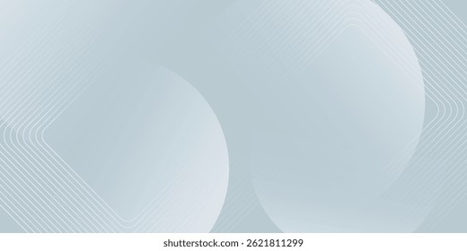 Abstract white geometric shapes background. Modern square lines pattern. Minimal geometric design. Futuristic concept. Suitable for posters, banners, brochures, covers, presentations, websites, vector