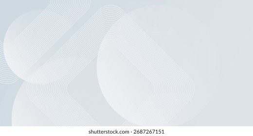 Fundo abstrato de formas geométricas brancas. Ilustração padrão de linhas quadradas modernas
