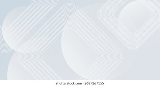 Abstrakte weiße geometrische Formen Hintergrund. Moderne quadratische Linien Muster Illustration einfach 