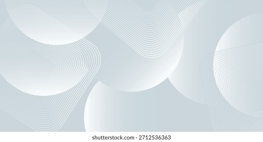 Abstrakte weiße geometrische Formen Hintergrund. Modernes quadratisches Linienmuster. Minimales geometrisches Design. Geeignet für Poster, Banner, Broschüren, Cover, Präsentationen, Websites, Vektorgrafiken