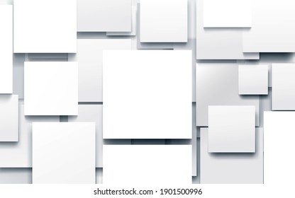 Abstract white geometric with technology Hi-tech futuristic digital background. Vector illustration