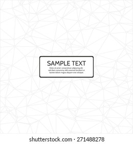 Abstract white geometric triangles background with space for text