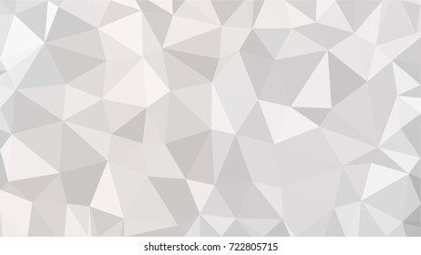 Abstract white geometric vector background with triangles. Polygon triangle pattern.