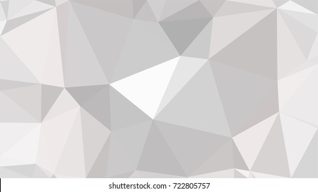 Abstract white geometric vector background with triangles. Polygon triangle pattern.