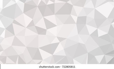 Abstract white geometric vector background with triangles. Polygon triangle pattern.