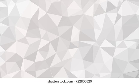 Abstract white geometric vector background with triangles. Polygon triangle pattern.