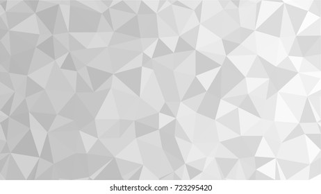Abstract white geometric vector background with triangles. Polygon triangle pattern.