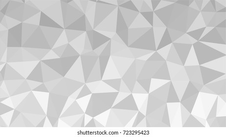 Abstract white geometric vector background with triangles. Polygon triangle pattern.