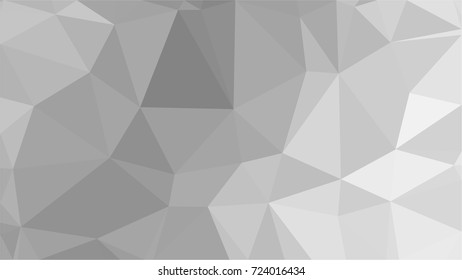 Abstract white geometric vector background with triangles. Polygon triangle pattern.
