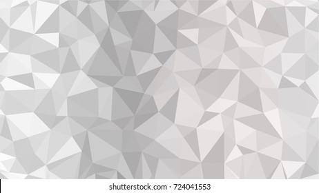 Abstract white geometric vector background with triangles. Polygon triangle pattern.