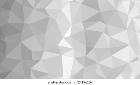 Abstract white geometric vector background with triangles. Polygon triangle pattern.