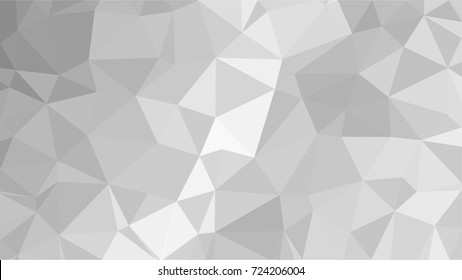 Abstract white geometric vector background with triangles. Polygon triangle pattern.