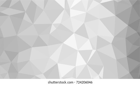 Abstract white geometric vector background with triangles. Polygon triangle pattern.