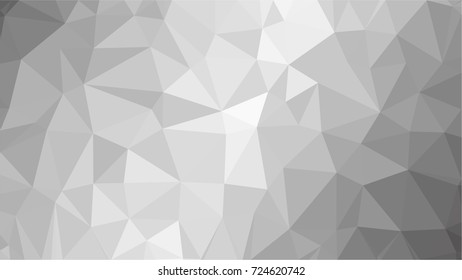 Abstract white geometric vector background with triangles. Polygon triangle pattern.