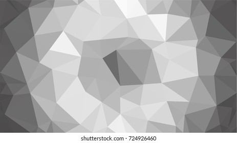 Abstract white geometric vector background with triangles. Polygon triangle pattern.
